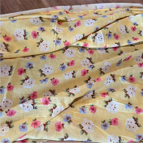 LoveShackFancy Yellow Floral Wrap Scarf - Picture 8 of 8